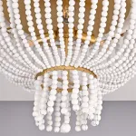 Люстра JACQUELINE CLEAR FLUSH-MOUNT brass от ImperiumLoft