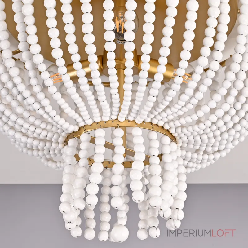 Потолочная люстра JACQUELINE CLEAR FLUSH-MOUNT brass Потолочная люстра JACQUELINE CLEAR FLUSH-MOUNT brass