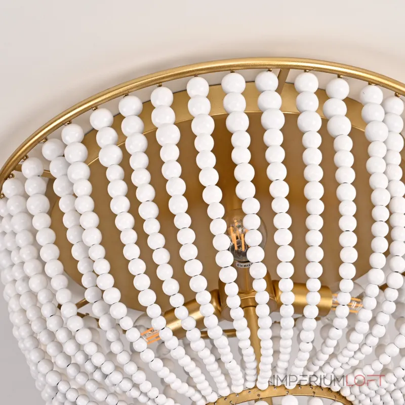 Потолочная люстра JACQUELINE CLEAR FLUSH-MOUNT brass Потолочная люстра JACQUELINE CLEAR FLUSH-MOUNT brass