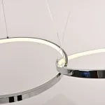 Подвесная светодиодная люстра из 2 элегантных пересекающихся колец ZENDA D40+D40 от ImperiumLoft