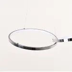 Подвесная светодиодная люстра из 2 элегантных пересекающихся колец ZENDA D40+D40 от ImperiumLoft