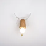 Бра с рожками DEER A SWITCH White/Light wood