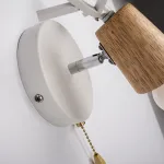 Бра с рожками DEER A SWITCH White/Light wood