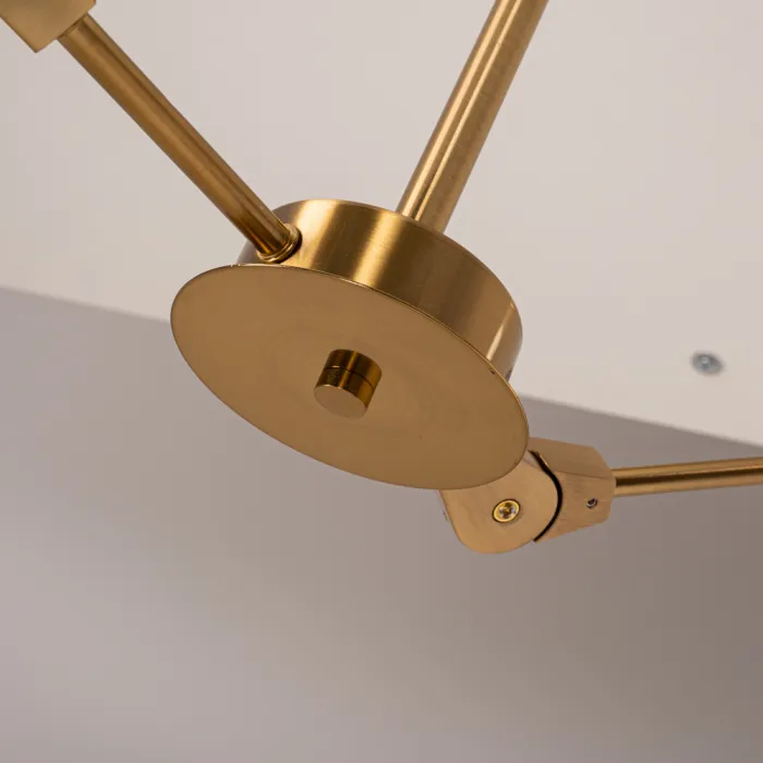 Люстра на штанге LATE D55 Gold от ImperiumLoft