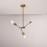 Люстра на штанге LATE D55 Gold от ImperiumLoft