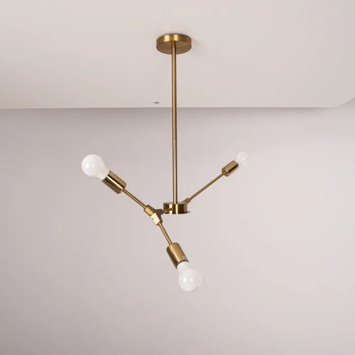 Люстра на штанге LATE D55 Gold от ImperiumLoft