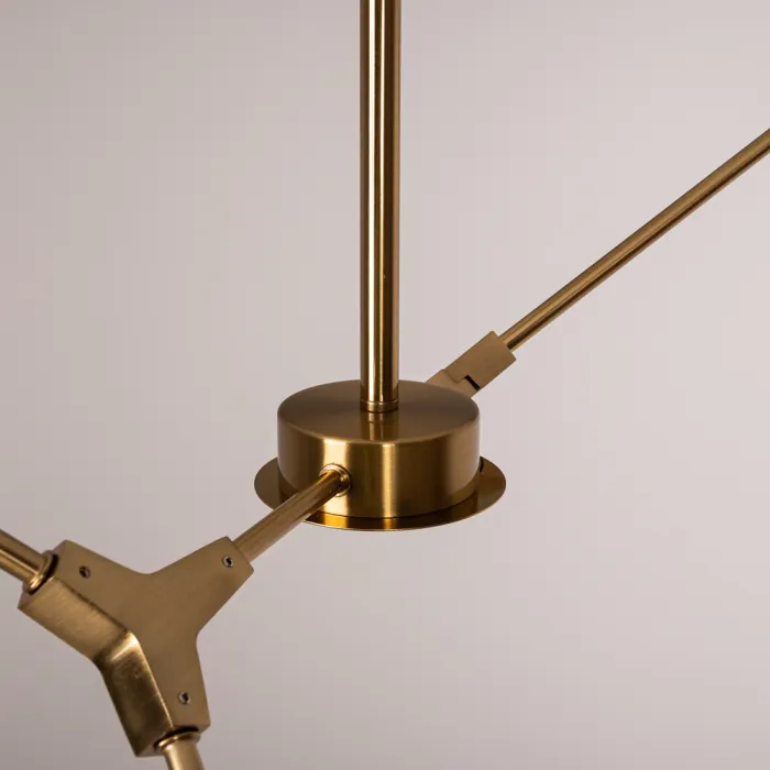 Люстра на штанге LATE D55 Gold от ImperiumLoft