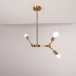 Люстра на штанге LATE D55 Gold от ImperiumLoft