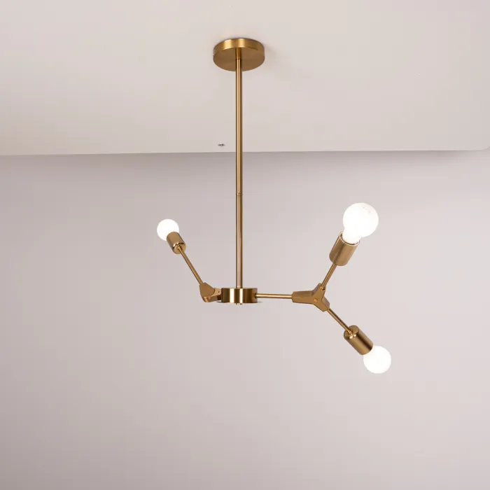 Люстра на штанге LATE D55 Gold от ImperiumLoft