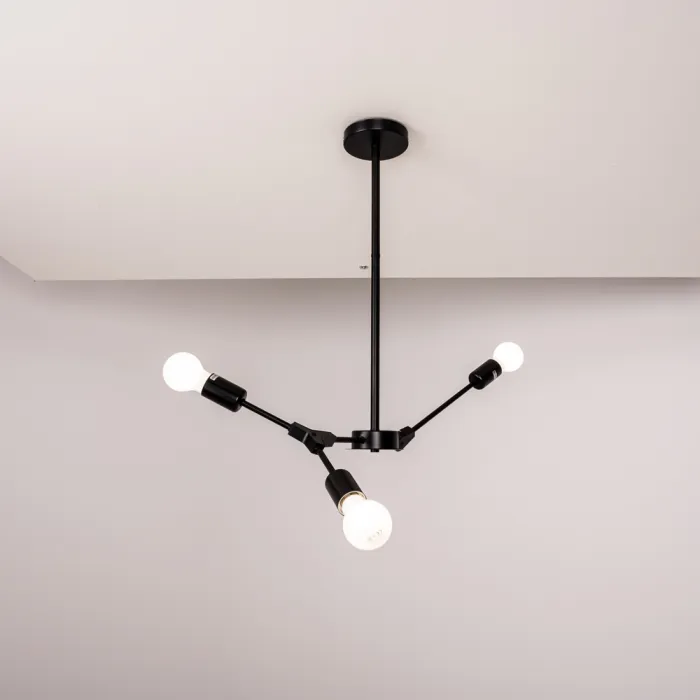 Люстра на штанге LATE D55 Black от ImperiumLoft