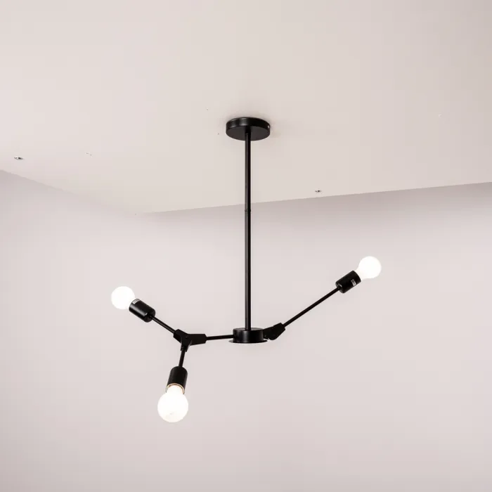 Люстра на штанге LATE D55 Black от ImperiumLoft