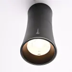 Потолочный светильник Zyppa Black H15 от ImperiumLoft синего цвета с круглым деревянным элементом