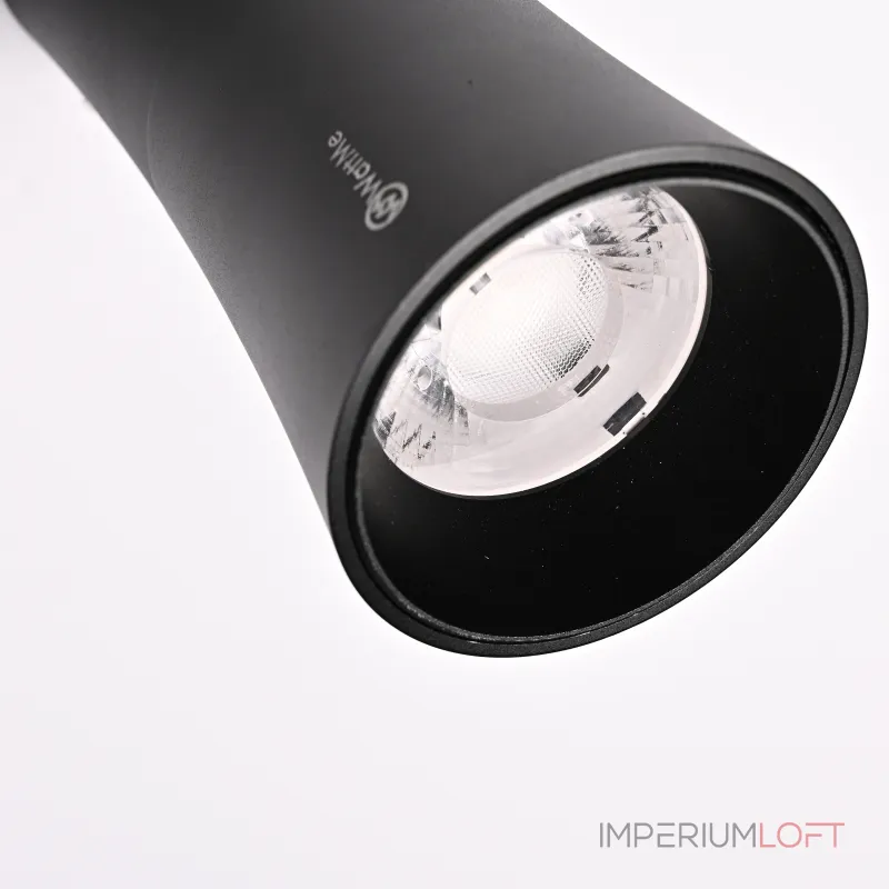 Потолочный светильник Zyppa Black H15 от ImperiumLoft синего цвета с круглым деревянным элементом