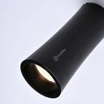 Потолочный светильник Zyppa Black H12 от ImperiumLoft синего цвета с круглым деревянным элементом