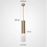 Подвесной светодтодный светильник Tevra Gold D11 от ImperiumLoft