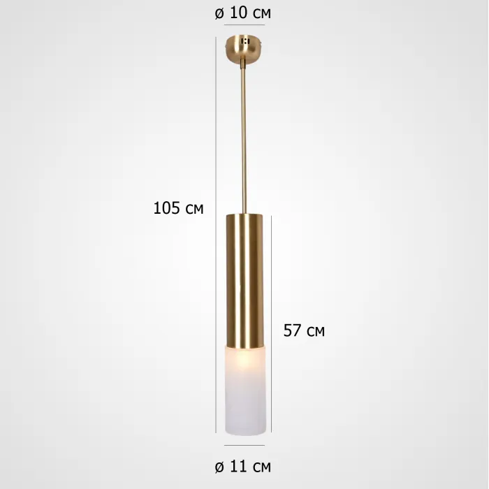Подвесной светодтодный светильник Tevra Gold D11 от ImperiumLoft