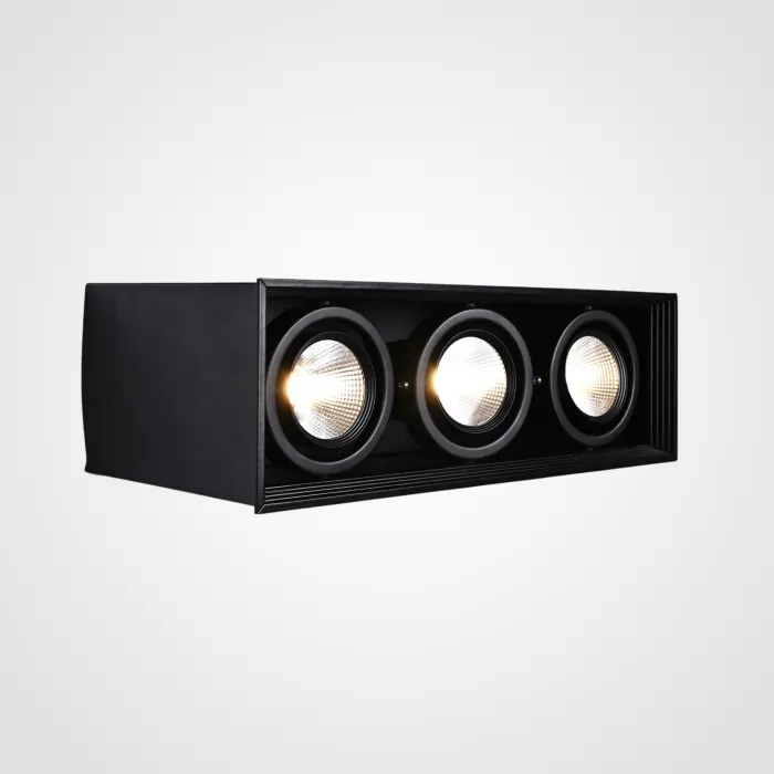 Встраиваемый светодиодный светильник LUMO L3 Black 4000 от ImperiumLoft