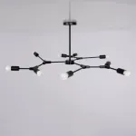 Люстра на штанге LATE D103 Black от ImperiumLoft