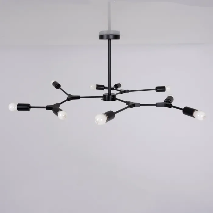 Люстра на штанге LATE D103 Black от ImperiumLoft
