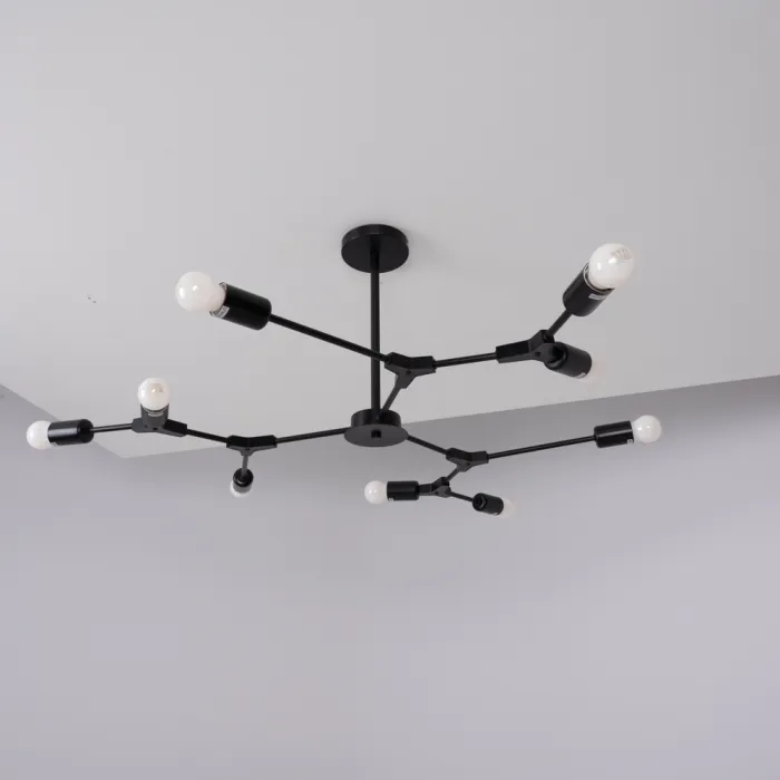 Люстра на штанге LATE D103 Black от ImperiumLoft