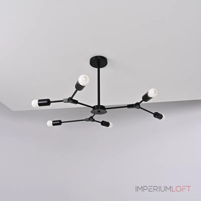 Люстра на штанге LATE D86 Black