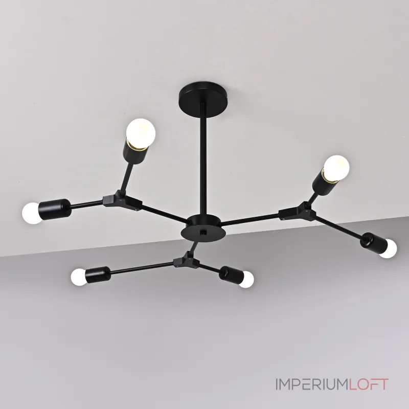 Люстра на штанге LATE D86 Black