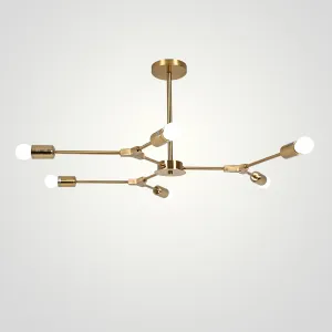 Люстра на штанге LATE D86 Gold