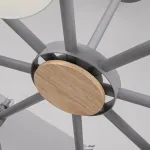 Люстра на штанге ROLLA 8 Gray