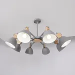 Люстра на штанге ROLLA 8 Gray