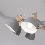 Люстра на штанге ROLLA 8 Gray