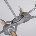 Люстра на штанге ROLLA 8 Gray