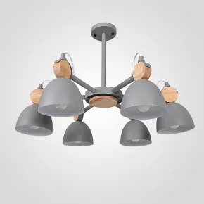 Люстра на штанге ROLLA 6 Gray