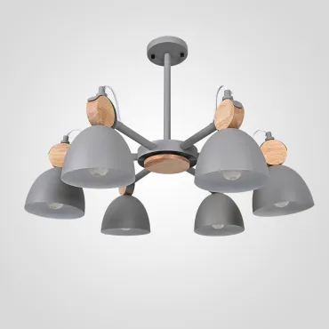 Люстра на штанге ROLLA 6 Gray