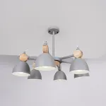 Люстра на штанге ROLLA 6 Gray