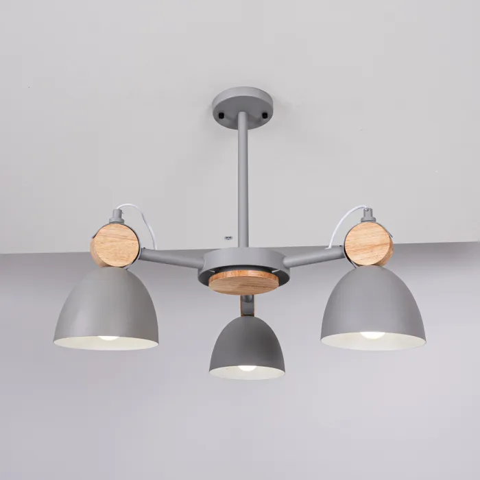 Потолочная люстр на штанге ROLLA 3 Gray от ImperiumLoft