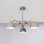Потолочная люстр на штанге ROLLA 3 Gray от ImperiumLoft