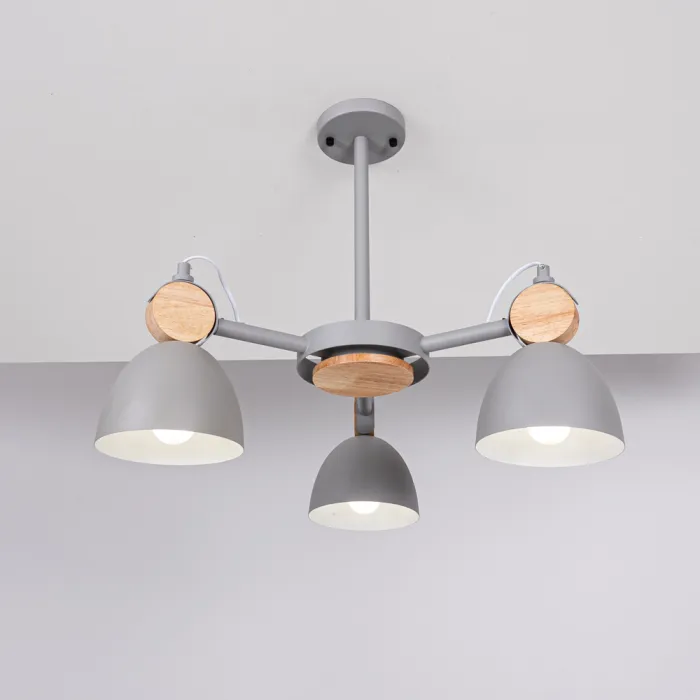 Потолочная люстр на штанге ROLLA 3 Gray от ImperiumLoft