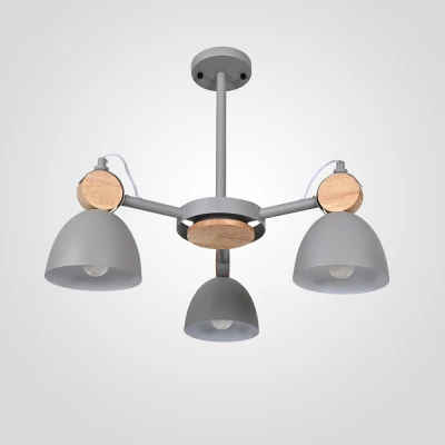 Люстра на штанге ROLLA 3 Gray