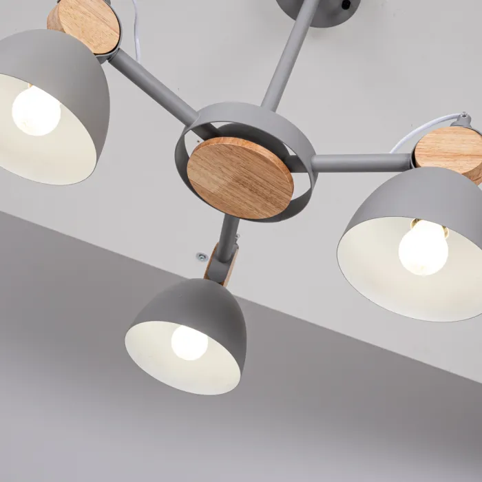 Потолочная люстр на штанге ROLLA 3 Gray от ImperiumLoft