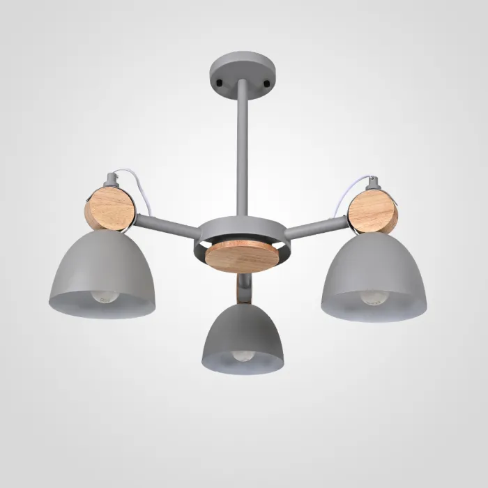 Потолочная люстр на штанге ROLLA 3 Gray от ImperiumLoft