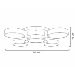 Потолочная люстра JOIST 5 White