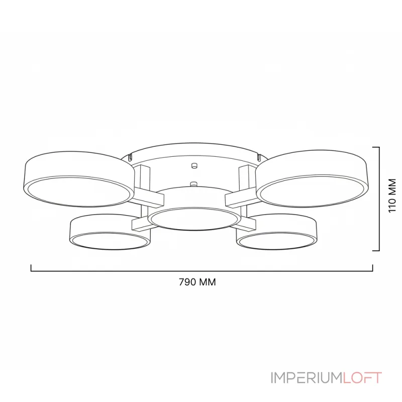 Потолочная люстра JOIST 5 White
