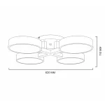 Потолочная люстра JOIST 4 White