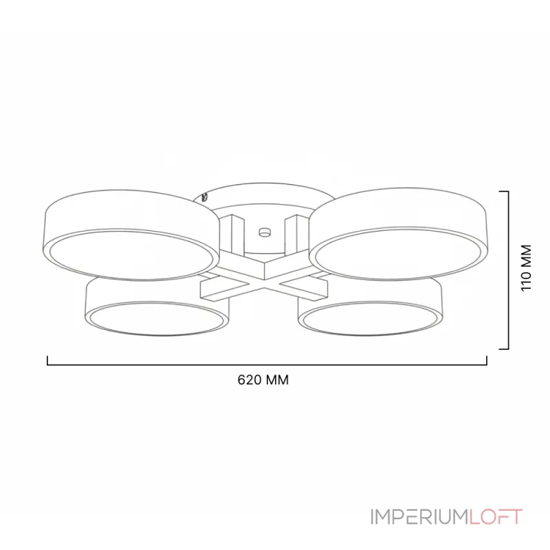 Потолочная люстра JOIST 4 White