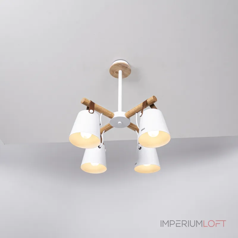 Люстра на штанге NATURA C4 white