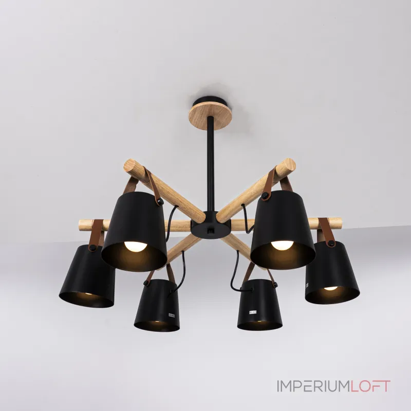 Люстра на штанге NATURA C6 black