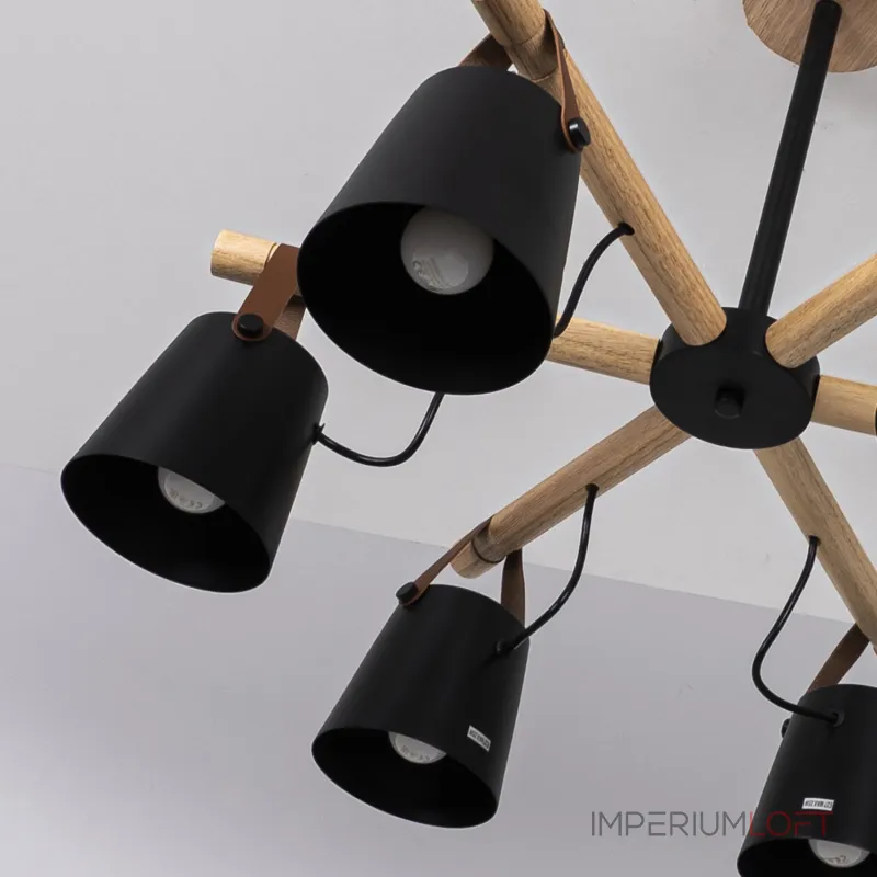 Люстра на штанге NATURA C6 black