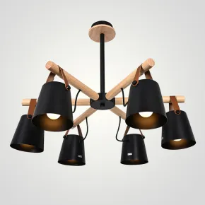 Люстра на штанге NATURA C6 black