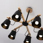 Люстра на штанге NATURA C6 black