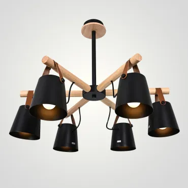 Люстра на штанге NATURA C6 black